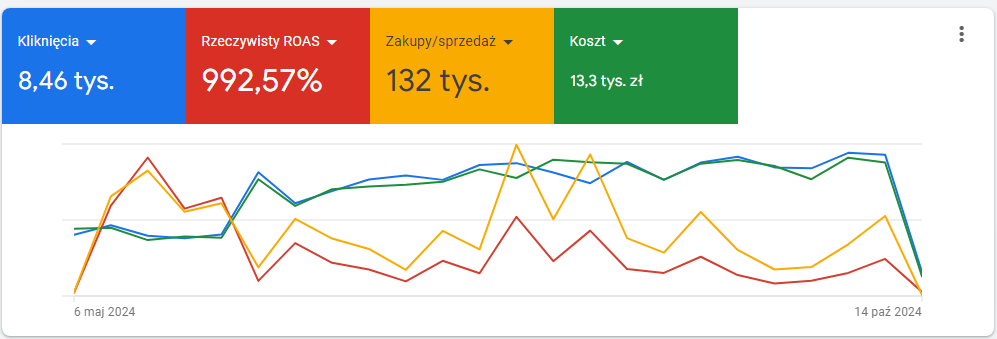 Freelancer Google Ads optymalizujący kampanię dla sklepu z sejfami